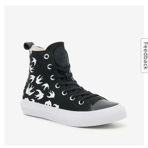 MCQ by Alexander McQueen Swallow High-Top Sneaker - Size 8.5 US Women